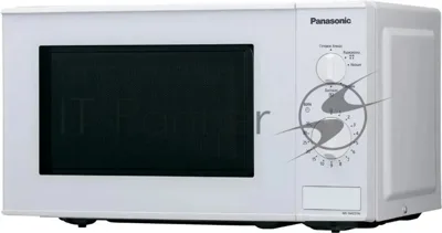 Микроволновая печь Panasonic NN-SM221WZPE белый, 20 л, 800 Вт, переключатели - поворотный механизм