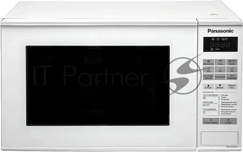 Микроволновая печь Panasonic NN-GT261WZPE белый, 20 л, 800 Вт, переключатели - сенсор