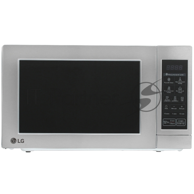 Микроволновая печь LG MS2044V серебристый, 20 л, 700 Вт, переключатели - сенсор
