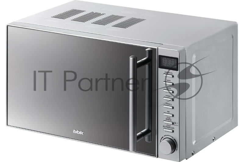 Микроволновая печь BBK 20MWG-733T/BS-M серебристый, 20 л, 700 Вт, переключатели - тактовый механизм, кнопки