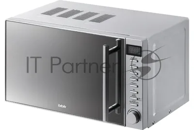 Микроволновая печь BBK 20MWG-733T/BS-M серебристый, 20 л, 700 Вт, переключатели - тактовый механизм, кнопки