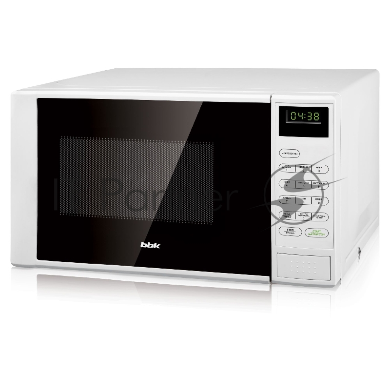 Микроволновая печь BBK 20MWS-728S/W белый/черный, 20 л, 700 Вт, переключатели - сенсор