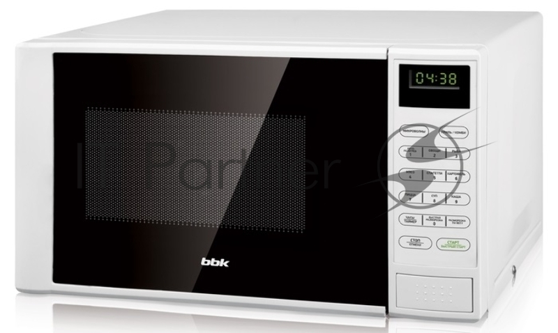 Микроволновая печь BBK 20MWG-735S/W белый, 20 л, 700 Вт, переключатели - сенсор