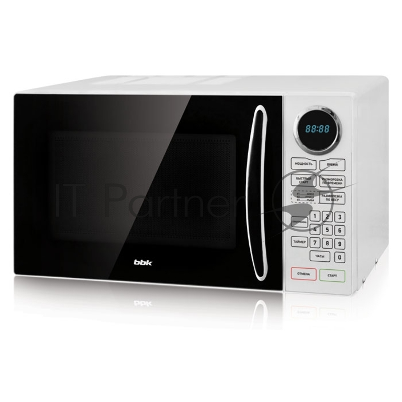 Микроволновая печь BBK 23MWS-916S/BW черный/белый, 23 л, 900 Вт, переключатели - сенсор
