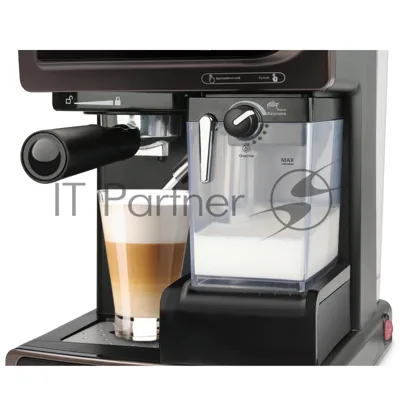 Кофеварка рожковая Vitek VT-1517 (BN) коричневый, исп. кофе - молотый, 1.65 л, 1238 Вт, 15 Бар