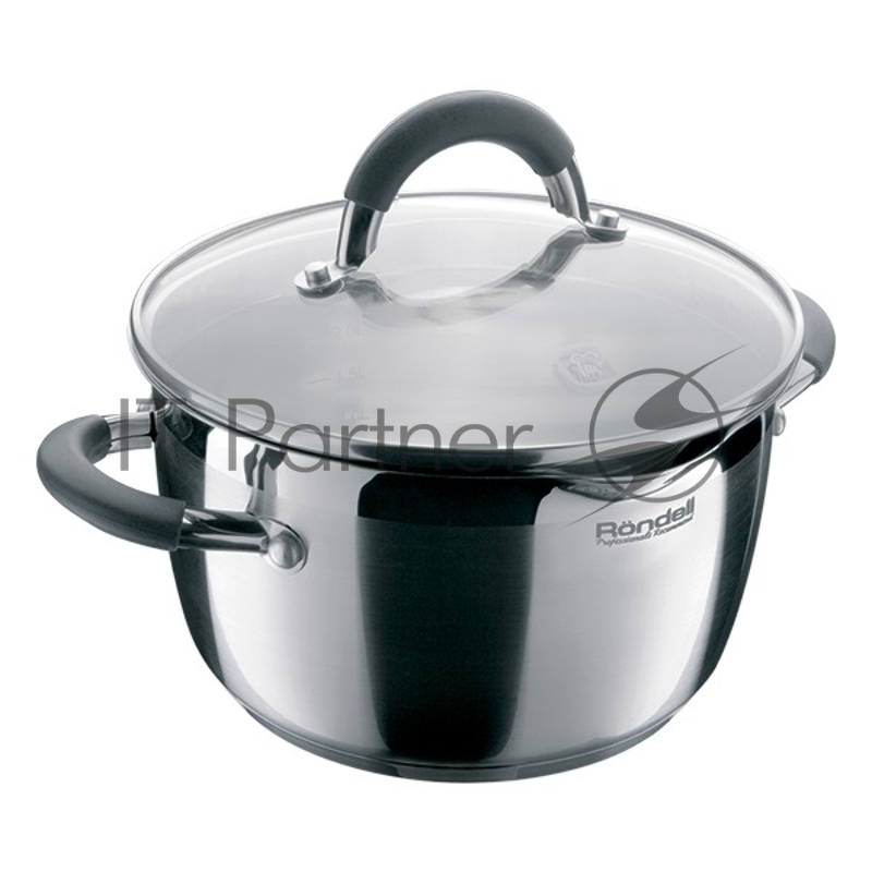 Кастрюля RONDELL RDS-025 Flaммe 5,7л RONDELL Кастрюля RDS-025 с/кр 24 см 5.7 л Flaммe. Диаметр 24см. Объем 5.7 л. Высококачественная пищевая сталь 18/10. Толщина стенок 0.6 мм. Тройное вштампованное, а затем вплавленное дно 5.0 мм. Комбинированная (зеркальная + матированная) обработка внешней поверхности. Отметки литража на внутренней поверхности посуды. Эргономичные крышка из термостойкого стекла со специальным ободком для удобного слива жидкости (2 диаметра отверстий). Ненагревающиеся ручки из