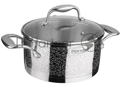 Кастрюля RONDELL RDS-343 Vintage 3,0л RONDELL RDS-343 с/кр. 3,0 л. Vintage. Диаметр: 20 см. Объем: 3.0 л. Высококачественная пищевая сталь 18/10. Толщина стенок 0.7 мм. Тройное вштампованное, а затем вплавленное дно 6.4 мм. Жидкостекольная внешняя деколь. Отметки литража на внутренней поверхности посуды. Крышка из термостойкого стекла с отверстием для выпуска пара. Клепочное крепление аксессуаров. Упаковка - подарочная коробка. Буклет с рецептами. Подходит для всех видов плит. Не подходит для ис