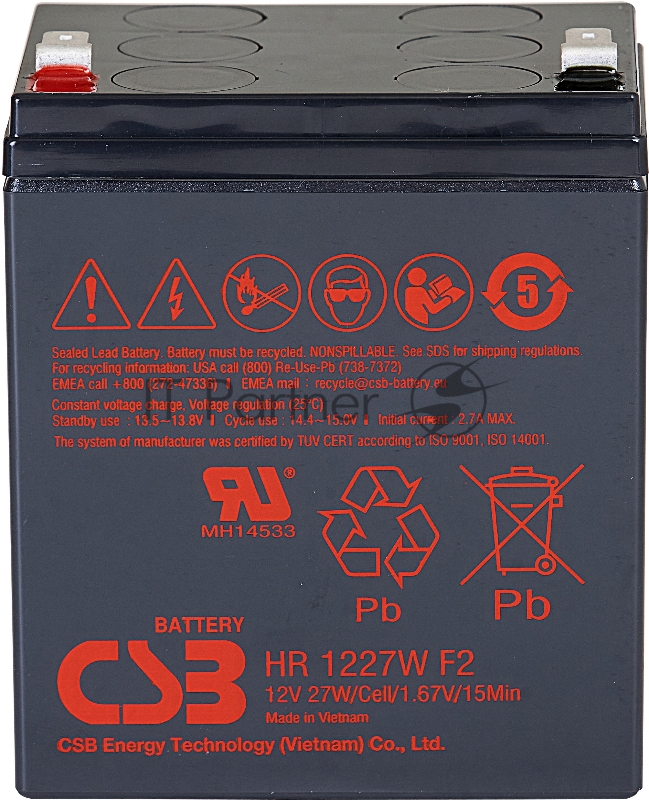 Батарея для ИБП CSB HR 1227W (12V 7.5Ah)