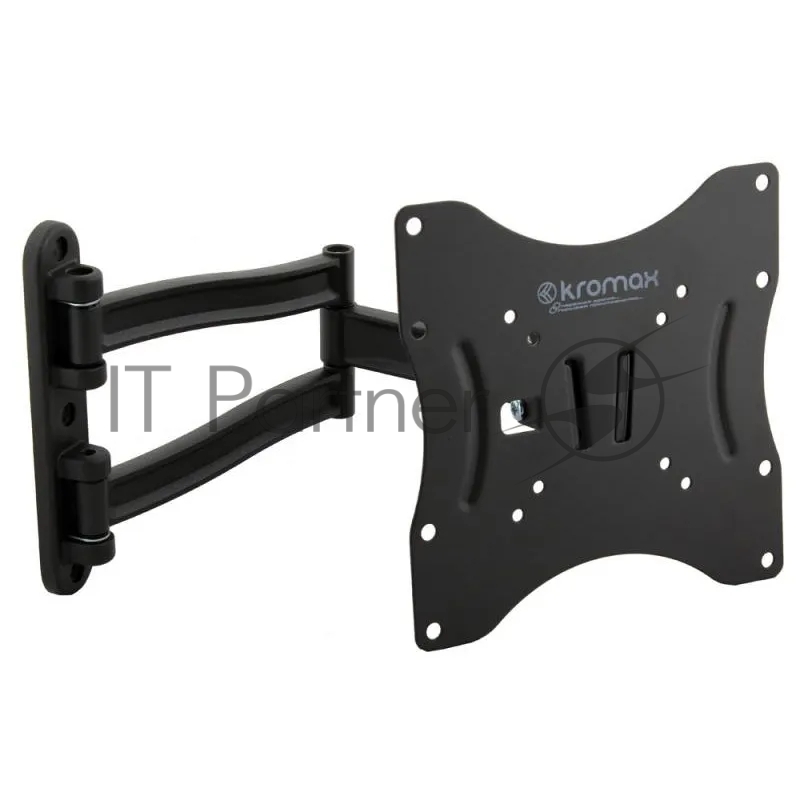 Кронштейн для телевизора Kromax TECHNO-3 серый 15"-40" макс.20кг настенный поворотно-выдвижной и наклонный