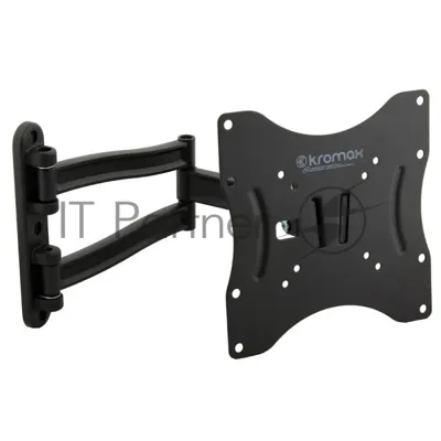Кронштейн для телевизора Kromax TECHNO-3 серый 15"-40" макс.20кг настенный поворотно-выдвижной и наклонный