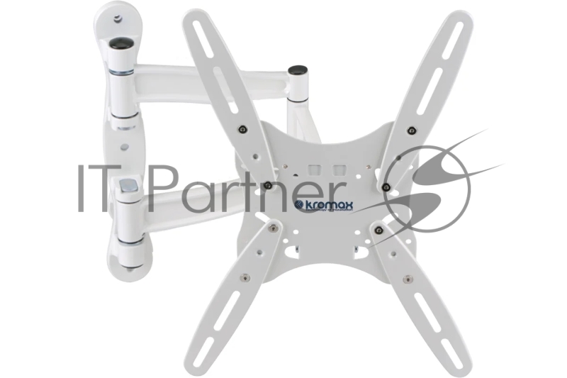 Кронштейн для телевизора Kromax TECHNO-5 белый, 15"-55" макс. 35 кг, настенный, поворот и наклон