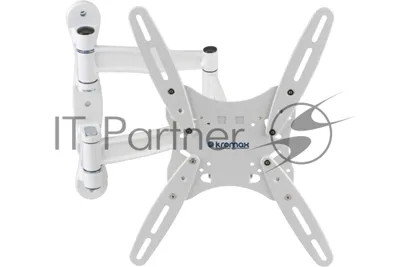 Кронштейн для телевизора Kromax TECHNO-5 белый, 15"-55" макс. 35 кг, настенный, поворот и наклон