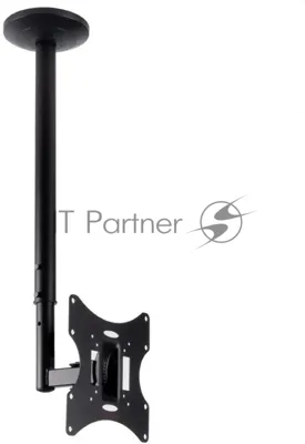 Кронштейн потолочный ARM media LCD-1000 для ЖК ТВ 10"-37", 2 ст. свободы, VESA 75/100/100*200/200, max 30 кг черный