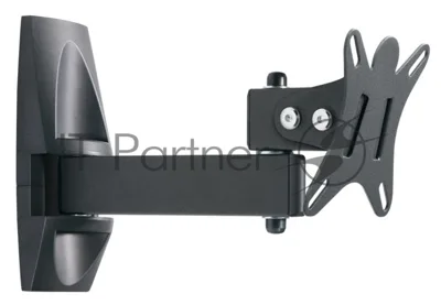 Кронштейн для телевизора Holder LCDS-5004 металлик, 10"-26" макс. 25 кг, настенный, поворот и наклон