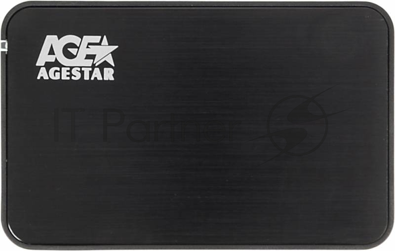 Внешний корпус для HDD AgeStar 3UB2A8-6G SATA алюминий черный 2.5"