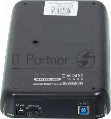 Внешний корпус для HDD AgeStar 3UB3A8-6G SATA II пластик/алюминий черный 3.5"
