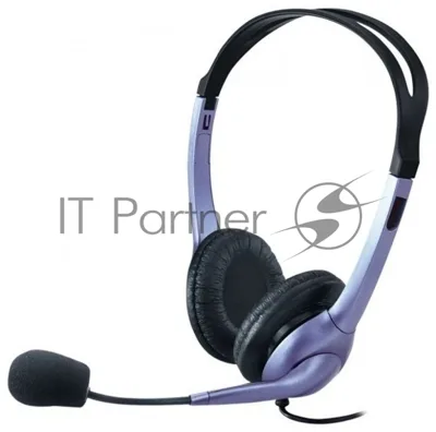 Гарнитура Genius HS-04S Two jack фиолетовый, проводная, 3.5 мм
