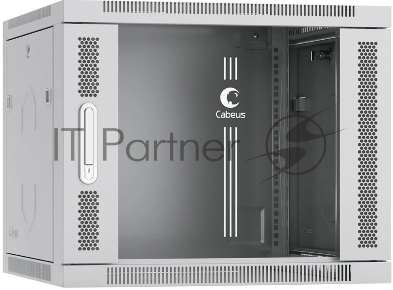 Шкаф телекоммуникационный настенный Cabeus SH-05F-9U60/60 19" 9U 600x600x501 мм (ШхГхВ) дверь стекло
