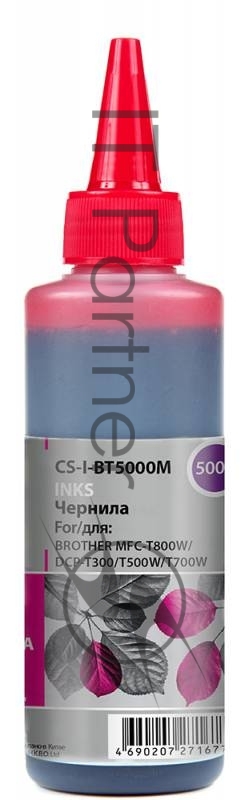 Чернила Cactus CS-I-BT5000M пурпурный 100мл для Brother DCP-T300, DCP-T500W,DCP-T700W, MFC-T800W