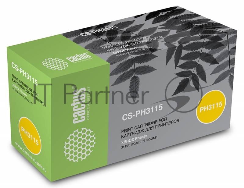 Картридж лазерный Cactus CS-PH3115 (109R00725) черный (3000 стр.) для Xerox Ph3115/3120/3121/3130/3131/3132