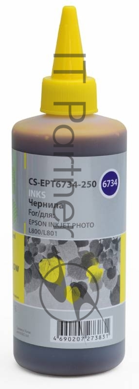 Чернила Cactus CS-EPT6734-250 желтый 250мл для Epson L800/L810/L850/L1800