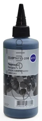 Чернила Cactus CS-EPT6731-250 черный 250мл для Epson L800/L810/L850/L1800