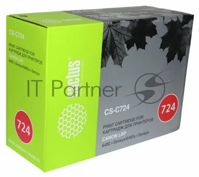 Картридж лазерный Cactus CS-C724 черный (6000 стр.) для Canon LBP 6480/6750/6480x/6750dn