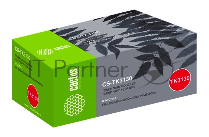 Картридж лазерный Cactus CS-TK3130 черный (25000 стр.) для Kyocera Mita FS 4200/4300/4200DN/4300DN/M3550idn Ecosys/60idn