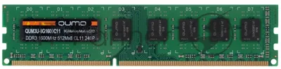 Оперативная память Qumo, DDR3L, 8GB (1x8GB), DIMM, 1600MHz, CL11