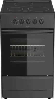 Плита электрическая Darina 1B EC 331 606 At антрацит/черный, конфорок 3 шт, духовка 50 л, 50 см x 85 см x 56 см