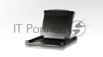 Консоль управления для KVM-переключателей ATEN (CL1000M-ATA-RG) 19", SVGA+KBD+MOUSE PS/2, с KVM-шнуром PS/2 1.8м., LCD экран 17", лат./рус. клавиатура