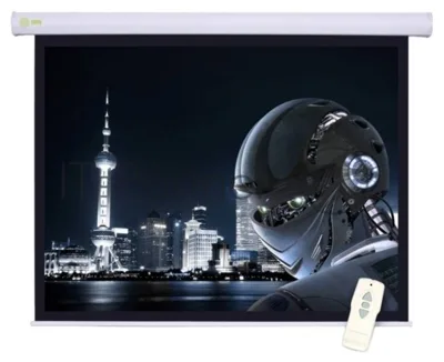 Экран Cactus 124.5x221 см Motoscreen CS-PSM-124x221 16:9 настенно-потолочный рулонный белый (моторизованный привод)