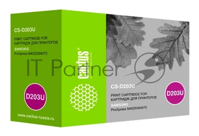 Картридж лазерный Cactus CS-D203U черный (15000 стр.) для Samsung ProXpress M4020/M4070