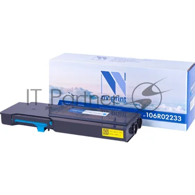 Картридж лазерный NVPrint совместимый Xerox 106R02233 Cyan для Phaser 6600/WC6605 (6000k)