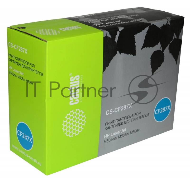 Картридж лазерный Cactus CS-CF287X черный (18000 стр.) для HP LJ M506dn/M506n/M506x