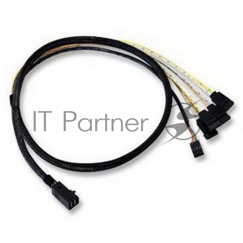 Кабель ACD-SFF8643-SATASB-10M, INT SFF8643-to-4*SATA+SB (MiniSAS HD -to- 4*SATA+SideBand internal cable) 100 см