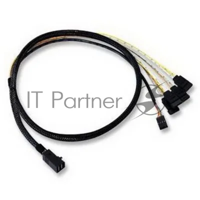 Кабель ACD-SFF8643-SATASB-10M, INT SFF8643-to-4*SATA+SB (MiniSAS HD -to- 4*SATA+SideBand internal cable) 100 см