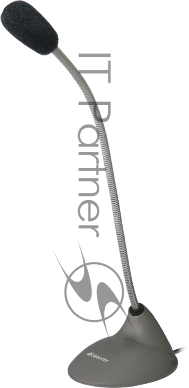 Микрофон компьютерный Defender MIC-111, серый, кабель 1,5 м