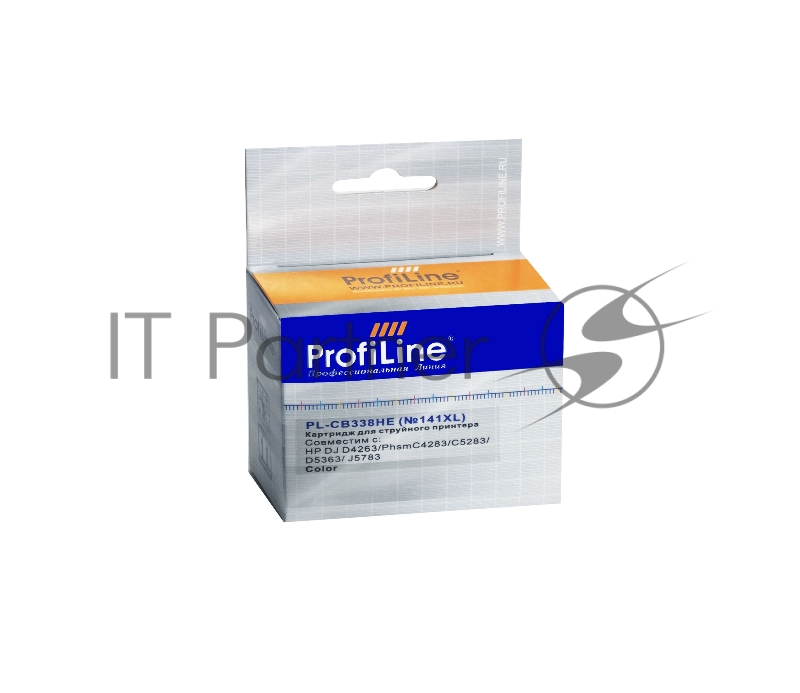 Картридж струйный ProfiLine PL-CB338HE №141XL для принтеров HP DJ D4263/D4363/Officejet J5783/J6413/Photosmart C4283/C4483/C4583/C5283C/D5363 Color водные