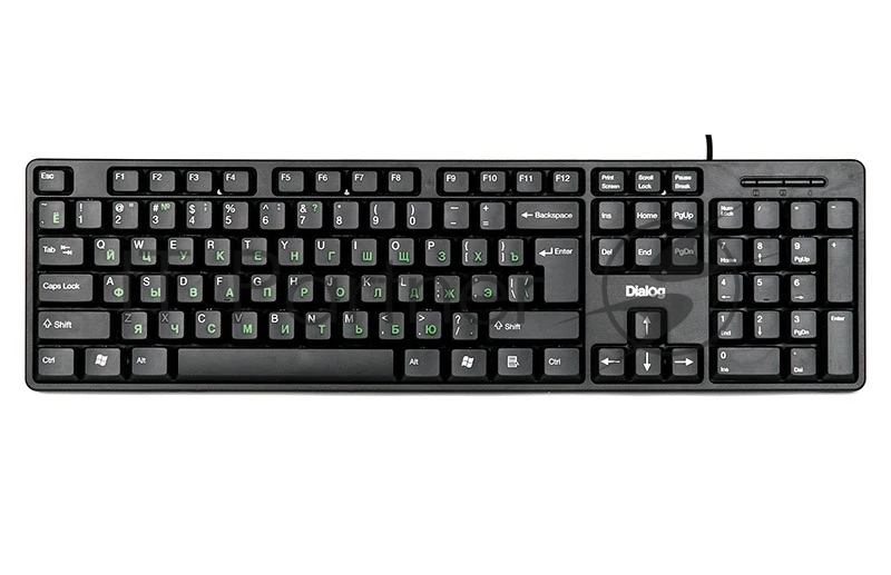 Клавиатура Dialog KS-030U проводная, USB Type-A, чёрный