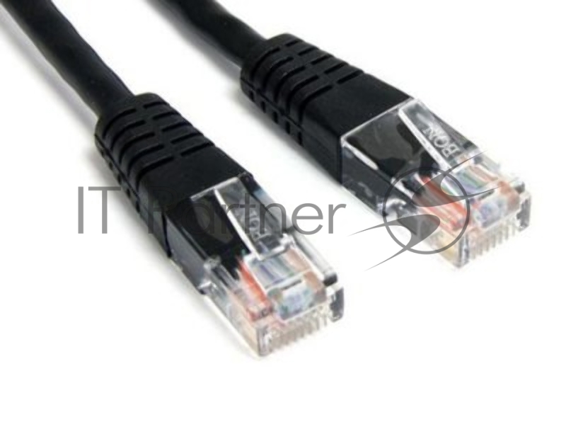 Патч-корд Lanmaster UTP TWT-45-45-0.5-BK вилка RJ-45-вилка RJ-45 кат.5е 0.5м черный ПВХ (уп.:1шт)