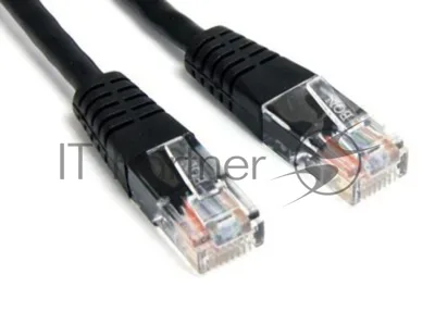 Патч-корд Lanmaster UTP TWT-45-45-0.5-BK вилка RJ-45-вилка RJ-45 кат.5е 0.5м черный ПВХ (уп.:1шт)