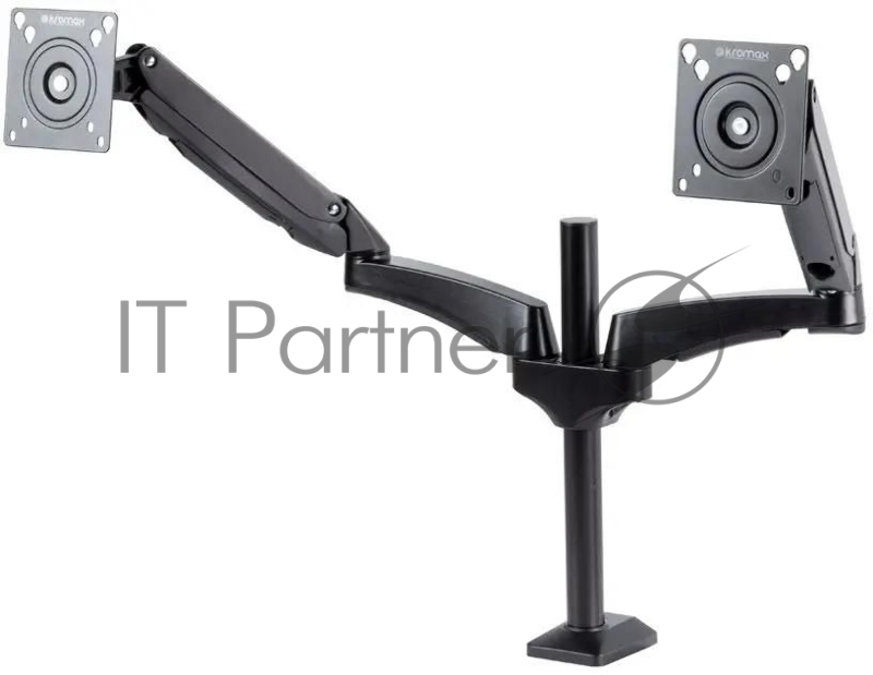 Кронштейн для мониторов ЖК Kromax OFFICE-12 черный 15"-32" макс.12кг настольный поворот и наклон