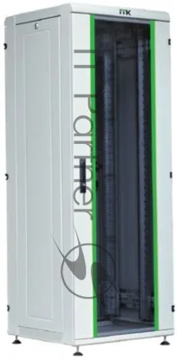Шкаф ITK сетевой 19" LINEA N 42U 600х800 мм стеклянная передняя дверь серый
