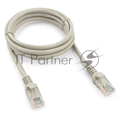 Патч-корд UTP Cablexpert cat.5e, 1.5м, литой, многожильный, серый