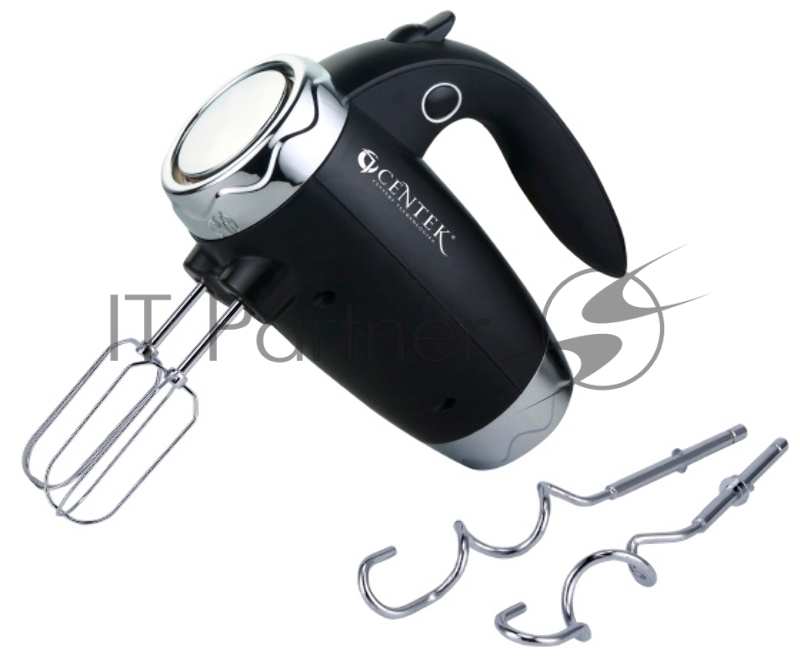 Миксер Centek CT-1115 черный/хром 350 Вт