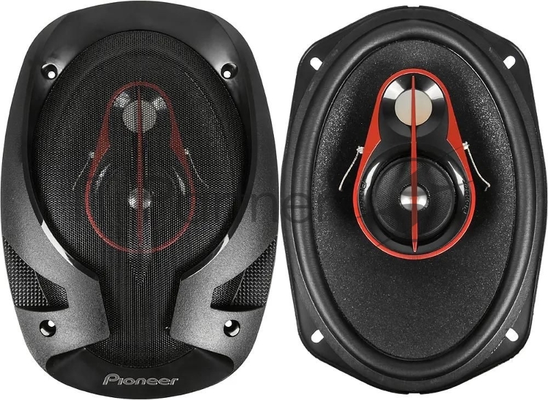 Колонки автомобильные Pioneer TS-R6951S 400Вт 4Ом 15x23см (6x9дюйм) (ком.:2кол.) коаксиальные трехполосные