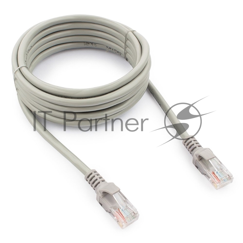 Патч-корд UTP Cablexpert cat.5e, 3м, литой, многожильный серый