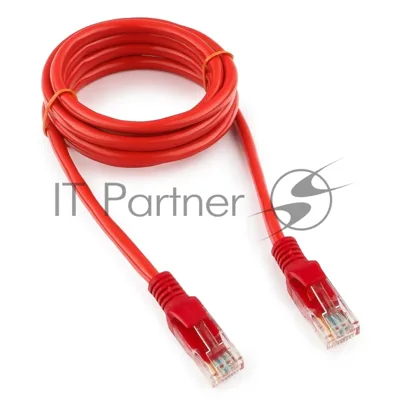 Патч-корд UTP Cablexpert cat.5e, 1.5м, литой, многожильный, красный