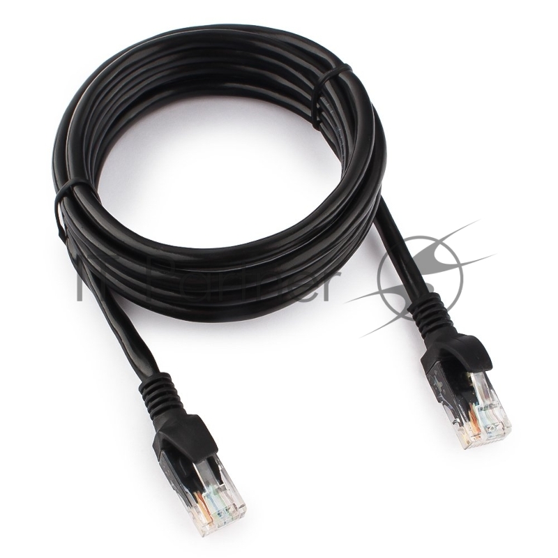Патч-корд UTP Cablexpert cat.5e, 2м, литой, многожильный, черный